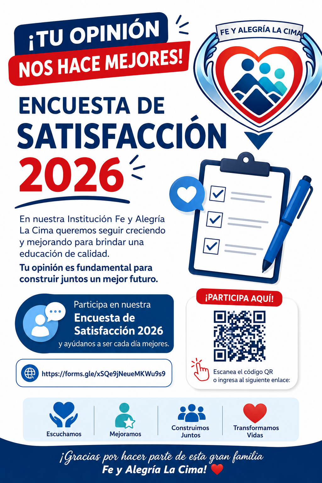encuesta de satisfacción 2026